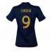 Günstige Frankreich Olivier Giroud #9 Heim Fussballtrikot Damen WM 2022 Kurzarm